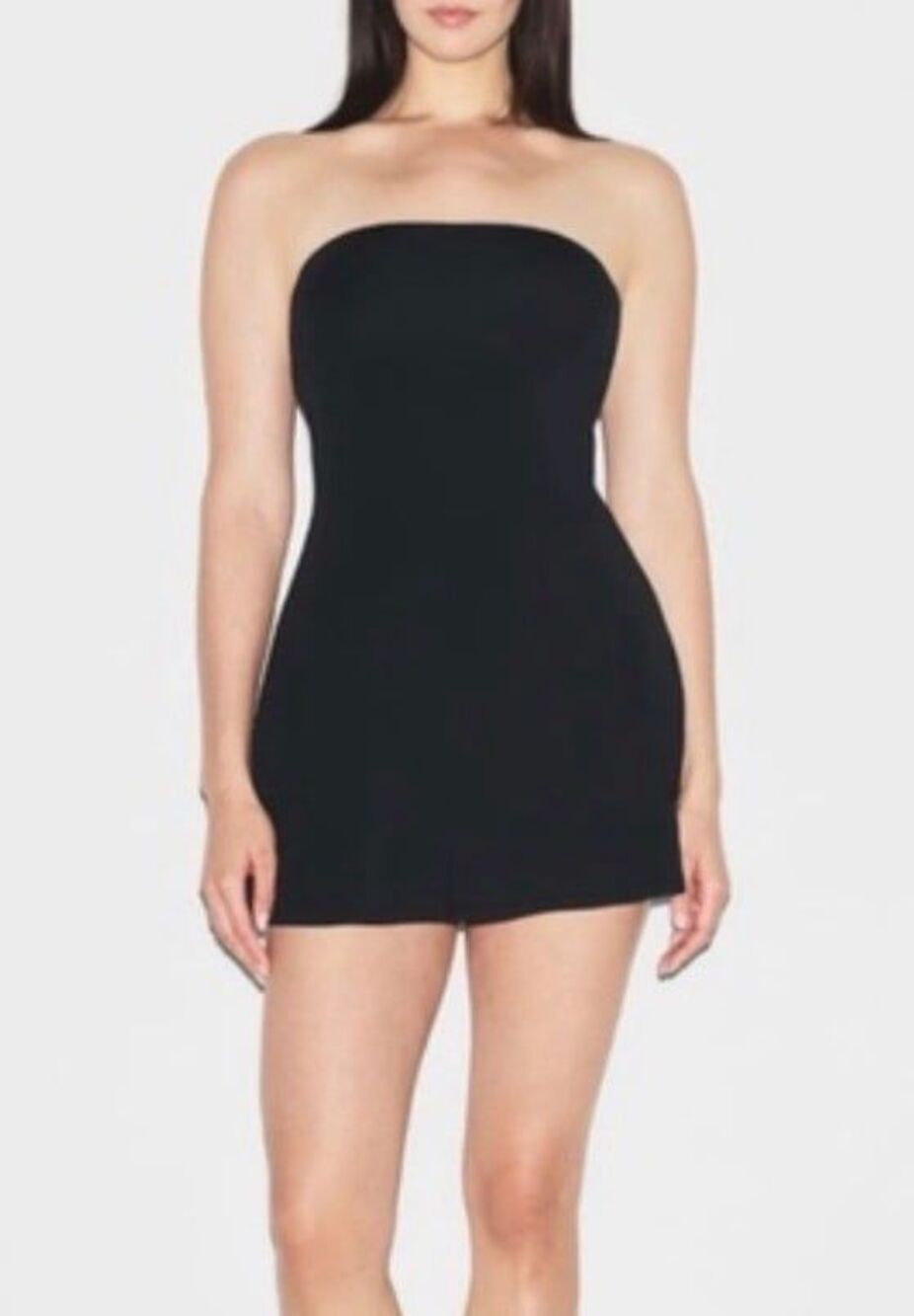 Skims Smooth Layers Strapless Dress Obsidian XS - Picture 4 of 5